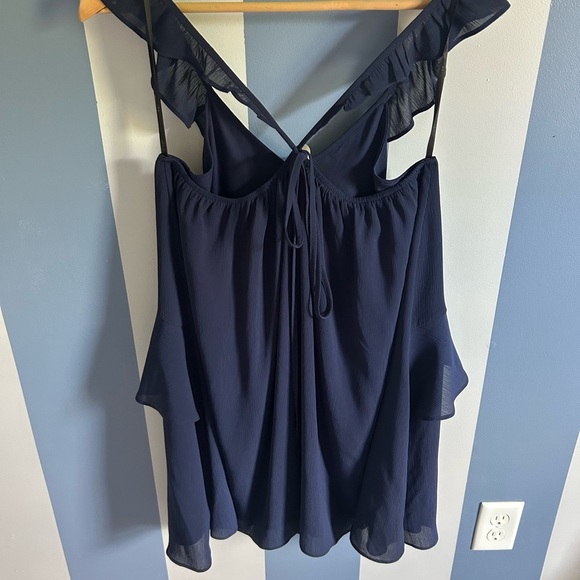 J.O.A Los Angeles JOA Stars Come Out Navy Blue Dress- Size L NWOT - Picture 6 of 11